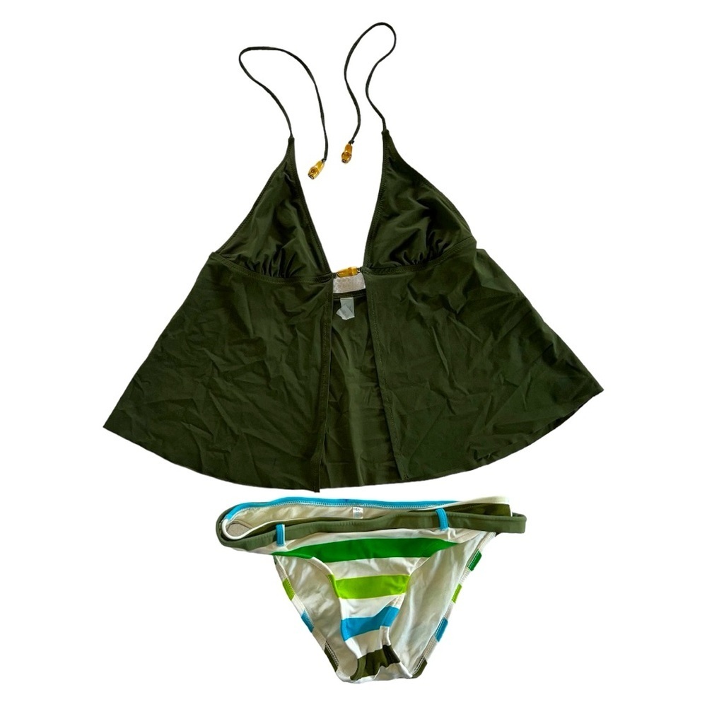 Steve & Barry’s Bikini Halter Top & Bottoms Swimsuit Bathing Suit Women’s Large